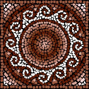 Ornamental mandala pattern with ornamental seamless geometric background in.. Ilustração Stock