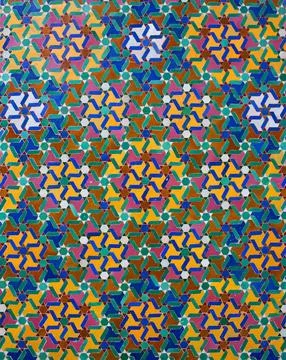 Ornamental Moroccan tile Foto stock