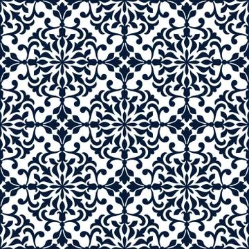 Ornamental openwork floral pattern background Stockillustratie
