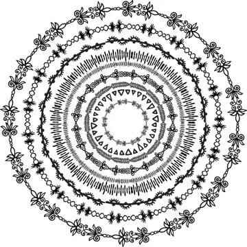 Ornamental pattern can be used for wallpaper, website background, textile pri Illustrazione stock