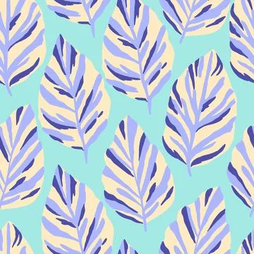 Ornamental pattern with stylized ornate leaf elements. Vector illustration イラスト素材