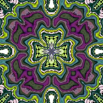 Ornamental pattern tile Stock Illustration