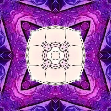 Ornamental pattern tile Stock Illustration