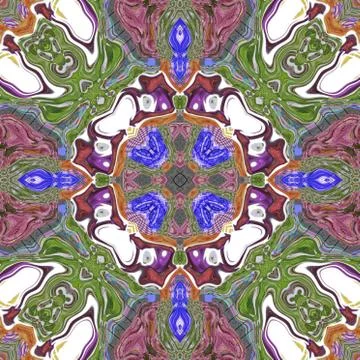 Ornamental pattern tile Stock Illustration