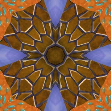 Ornamental pattern tile Stock Illustration