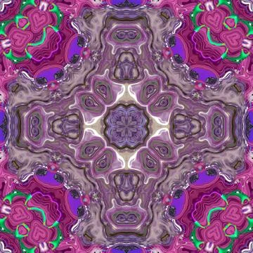 Ornamental pattern tile Stock Illustration