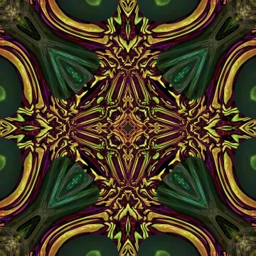 Ornamental pattern tile Stock Illustration