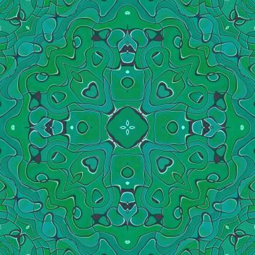 Ornamental pattern tile Stock Illustration