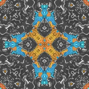 Ornamental pattern tile Stock Illustration