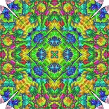 Ornamental pattern tile Stock Illustration