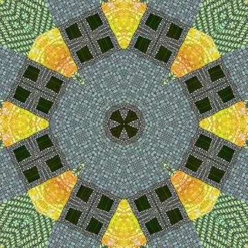 Ornamental pattern tile Stock Illustration