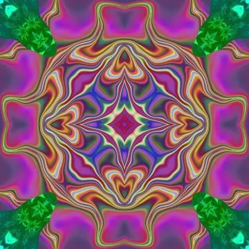 Ornamental pattern tile Stock Illustration