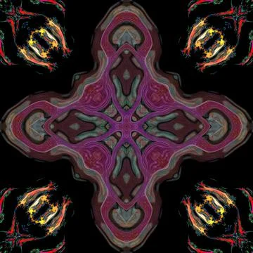 Ornamental pattern tile Stock Illustration