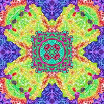 Ornamental pattern tile Stock Illustration