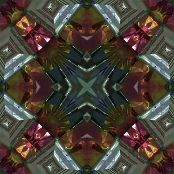 Ornamental pattern tile Stock Illustration