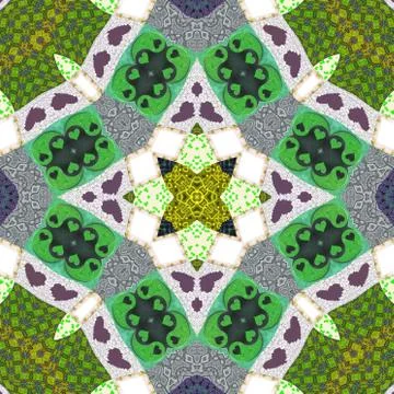 Ornamental pattern tile Stock Illustration