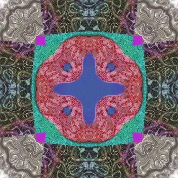 Ornamental pattern tile Stock Illustration