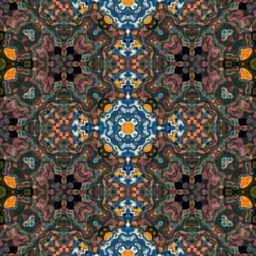 Ornamental pattern tile Stock Illustration