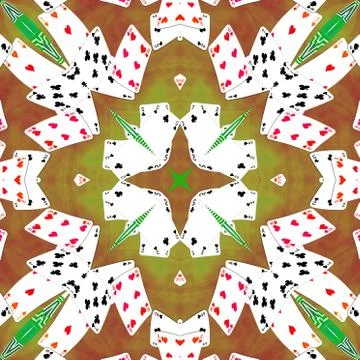 Ornamental pattern tile Stock Illustration