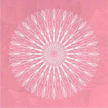 Ornamental round abstract pattern Stock Illustration