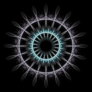 Ornamental round lace pattern background for certificate, note, ticket, rewar Stock Illustration