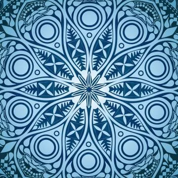 Ornamental round lace pattern, circle background with many details, looks lik イラスト素材