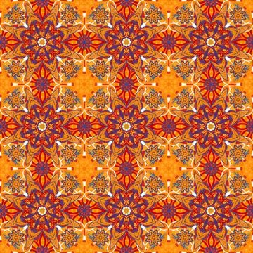 Ornamental round morocco seamless pattern. Orient traditional ornament. Oriental Stock Illustration