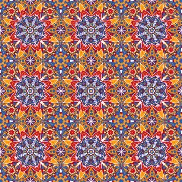 Ornamental round morocco seamless pattern. Orient traditional ornament. Oriental Stock Illustration