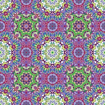 Ornamental round morocco seamless pattern. Orient traditional ornament. Oriental Illustrazione stock