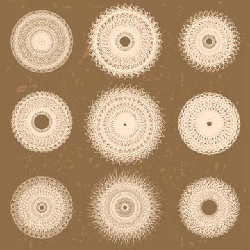 Ornamental round pattern Illustrazione stock