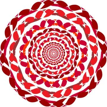 Ornamental round pattern. Stock Illustration