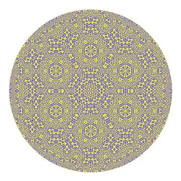 Ornamental Round Pattern Ornamental Round Pattern Isolated on White Backgr... Stock Photos