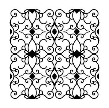Ornamental seamless floral pattern design. Vector illustration Stockillustratie