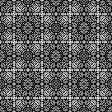 Ornamental Seamless Line Pattern. Endless Texture Illustrazione stock