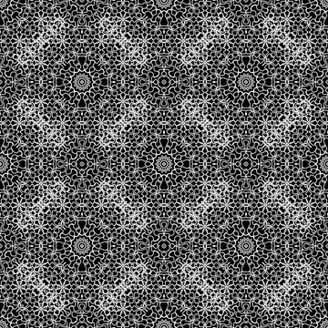 Ornamental Seamless Line Pattern. Endless Texture Ornamental Seamless Line... 스톡 사진