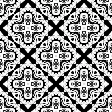Ornamental Seamless Line Pattern Illustrazione stock