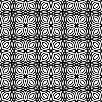 Ornamental Seamless Line Pattern 스톡 일러스트