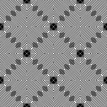 Ornamental Seamless Line Pattern Illustrazione stock