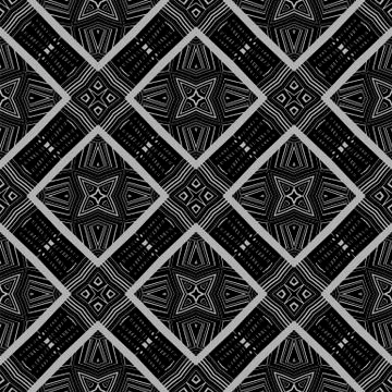 Ornamental Seamless Line Pattern Stockillustratie
