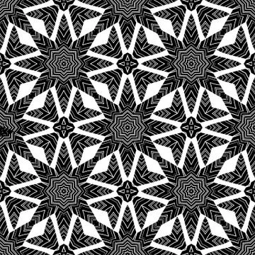 Ornamental Seamless Line Pattern イラスト素材