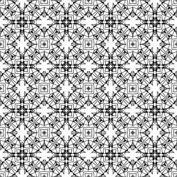 Ornamental Seamless Line Pattern Illustrazione stock