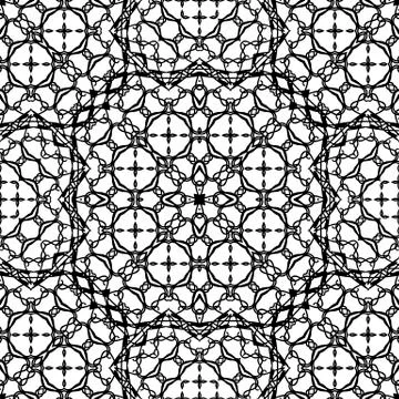 Ornamental Seamless Line Pattern 스톡 일러스트
