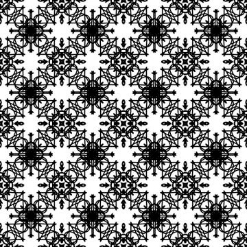 Ornamental Seamless Line Pattern 스톡 일러스트