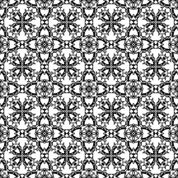 Ornamental Seamless Line Pattern Illustrazione stock