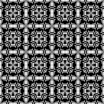 Ornamental Seamless Line Pattern 스톡 일러스트