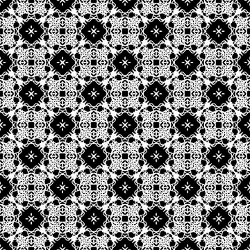 Ornamental Seamless Line Pattern 스톡 일러스트