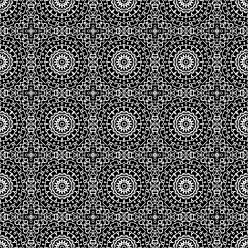 Ornamental Seamless Line Pattern Illustrazione stock