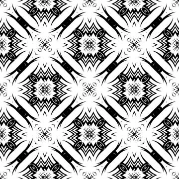 Ornamental Seamless Line Pattern Stock Illustration