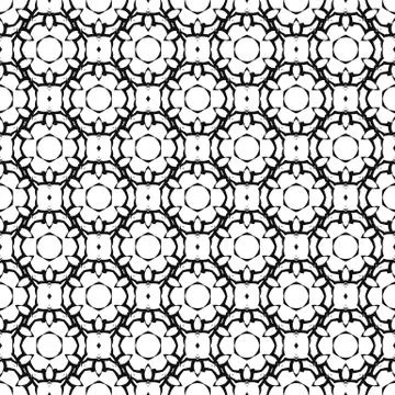 Ornamental Seamless Line Pattern Stock Illustration