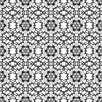 Ornamental Seamless Line Pattern Stock Illustration